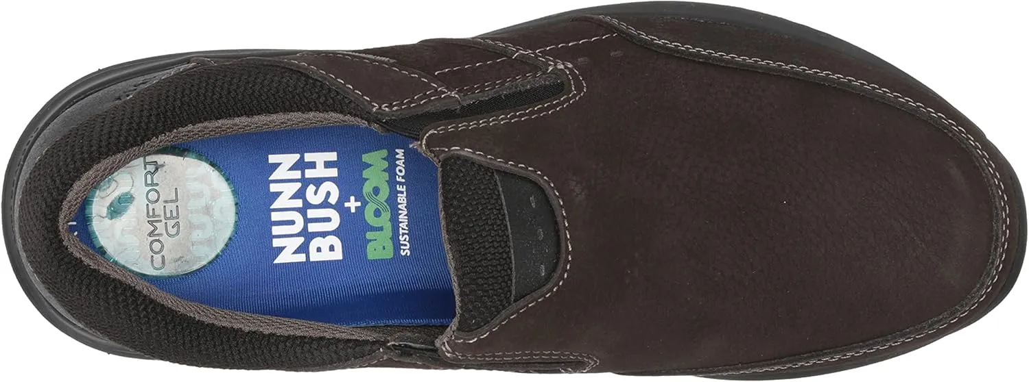 Nunn Bush Men's Excursion Waterproof Moccasin Toe Slip-on with Kore Comfort Technology Loafer