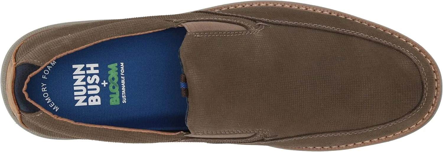 Nunn Bush Men's Otto Moccasin Toe Slip on Leather Loafer with Lightweight Sole