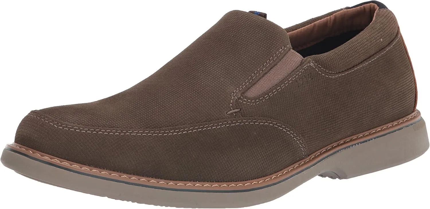 Nunn Bush Men's Otto Moccasin Toe Slip on Leather Loafer with Lightweight Sole