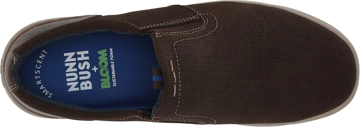Nunn Bush Men's Tour 2.0 Plain Toe Slip-on Loafer with Kore Comfort Technology