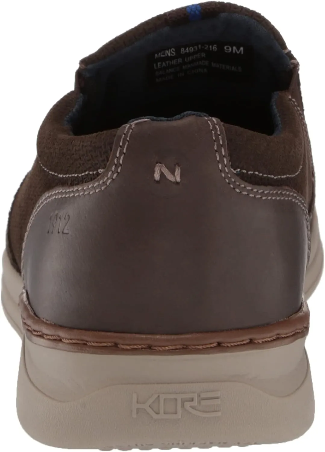 Nunn Bush Men's Tour 2.0 Plain Toe Slip-on Loafer with Kore Comfort Technology