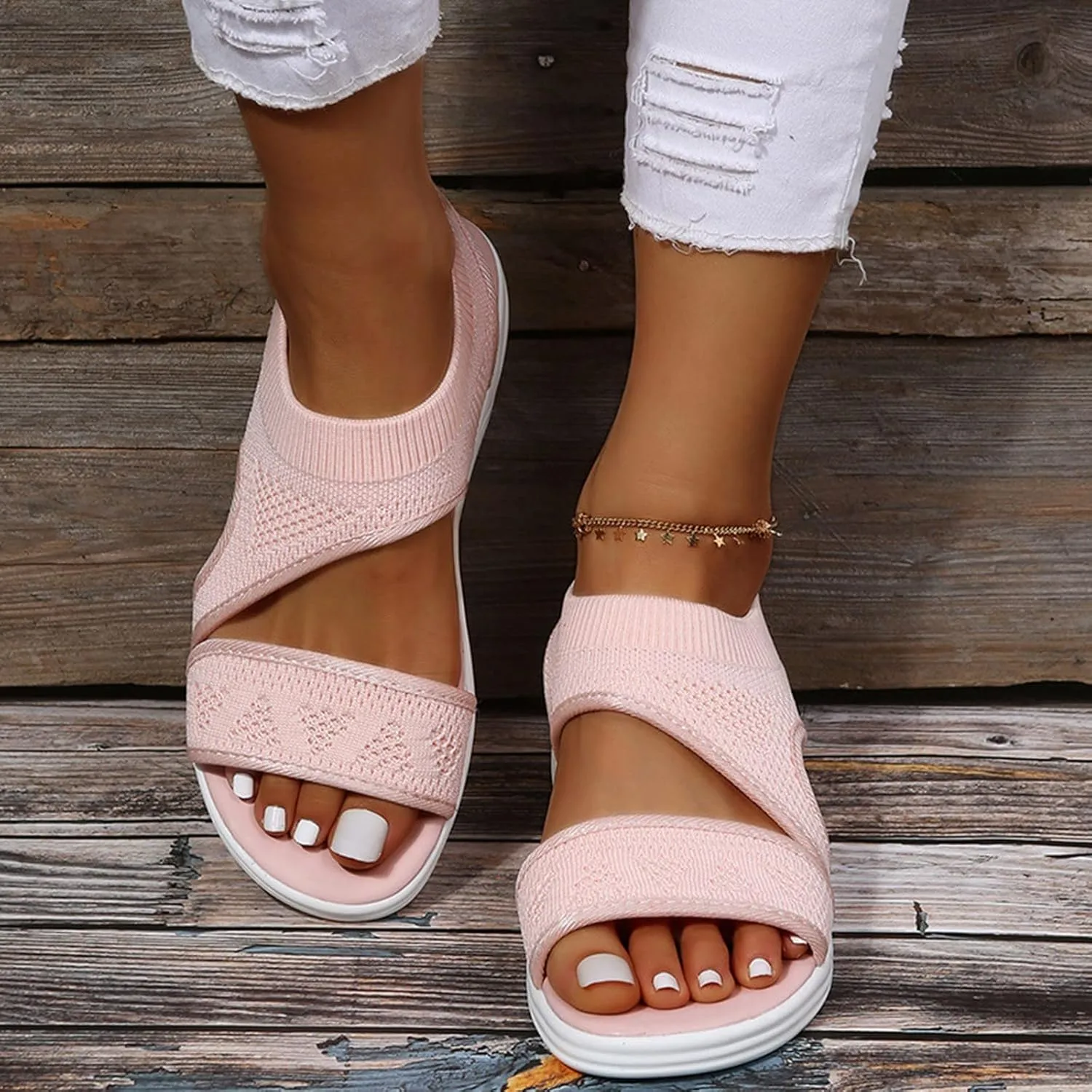 orthopaedic shoes women's flip flops elegant breathable toe comfortable leisure mules fashion summer sandals outdoor beach slippers