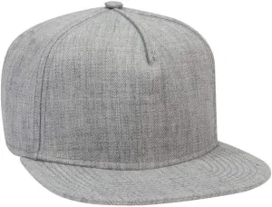 OTTO Square Flat Visor SNAP 5 Panel Pro Style Snapback Hat