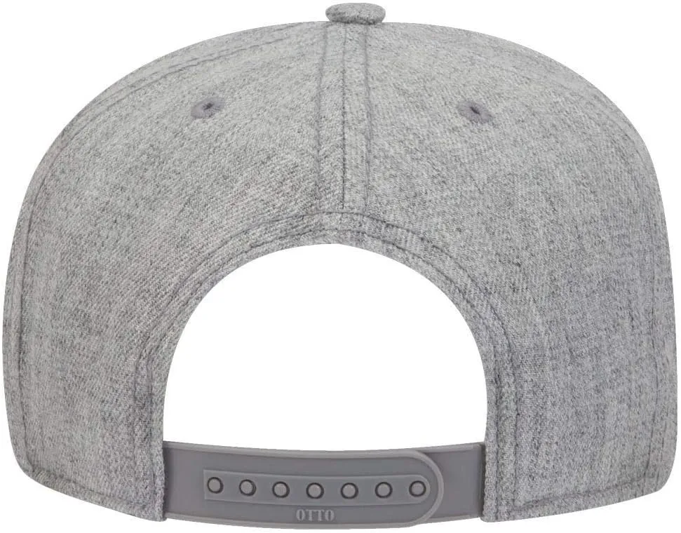 OTTO Square Flat Visor SNAP 5 Panel Pro Style Snapback Hat