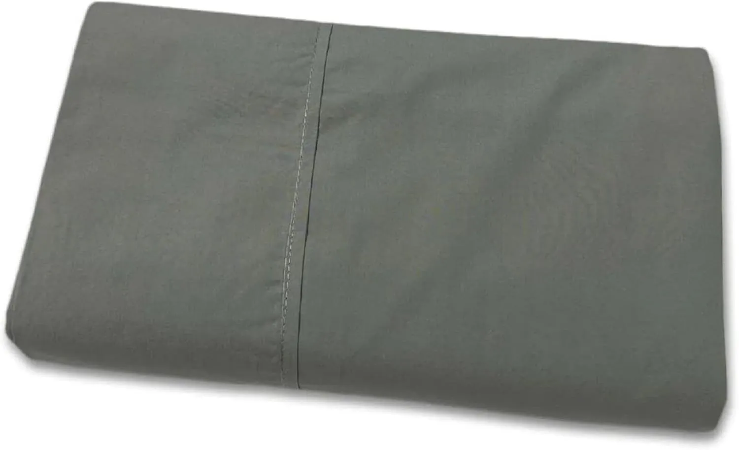 Oversized (120x112) Cotton Percale Flat Sheet Only for California King Beds, Solid Grey