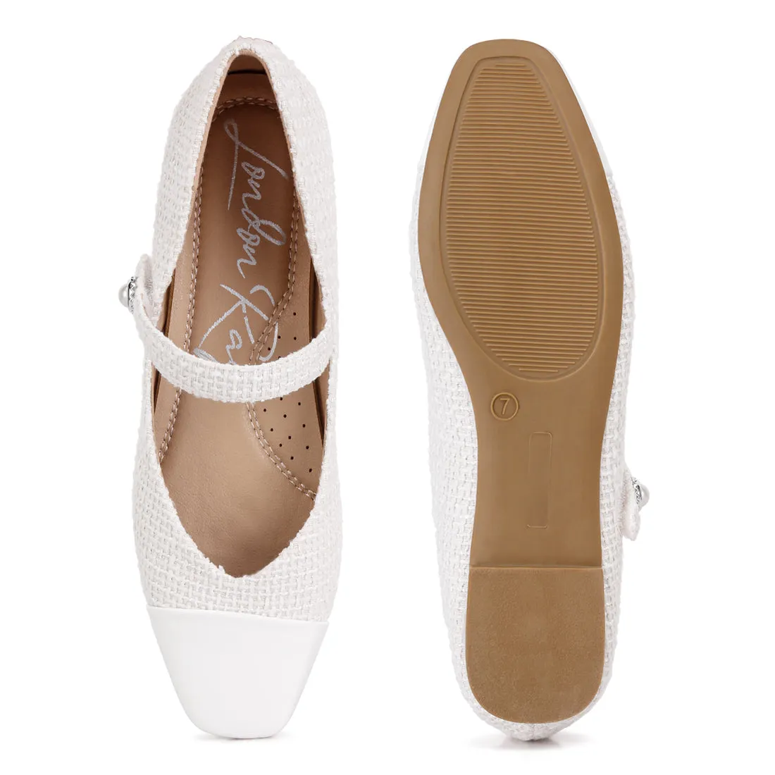 Patent Toe Cap Satin Mary Jane