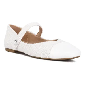 Patent Toe Cap Satin Mary Jane
