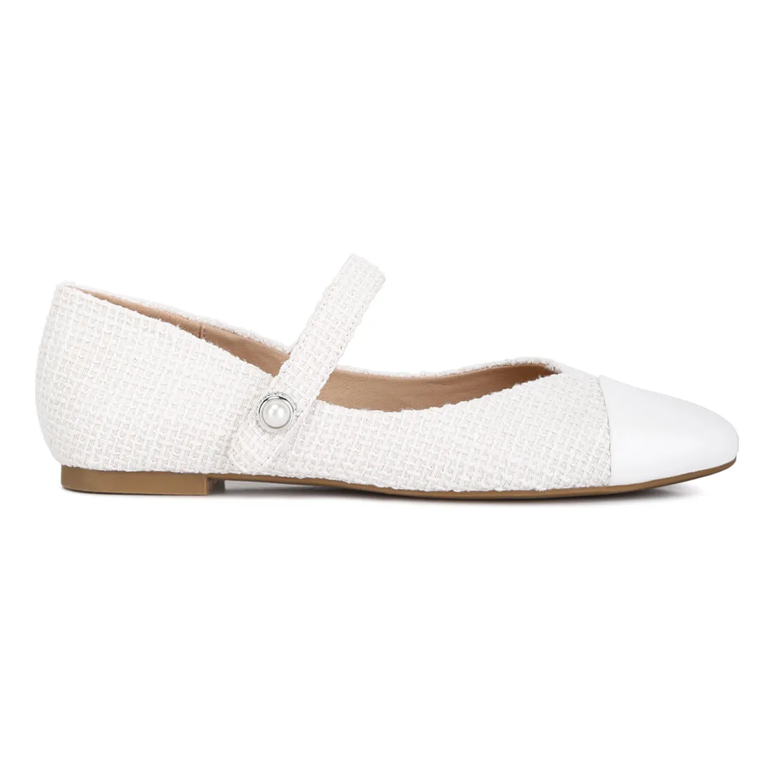 Patent Toe Cap Satin Mary Jane