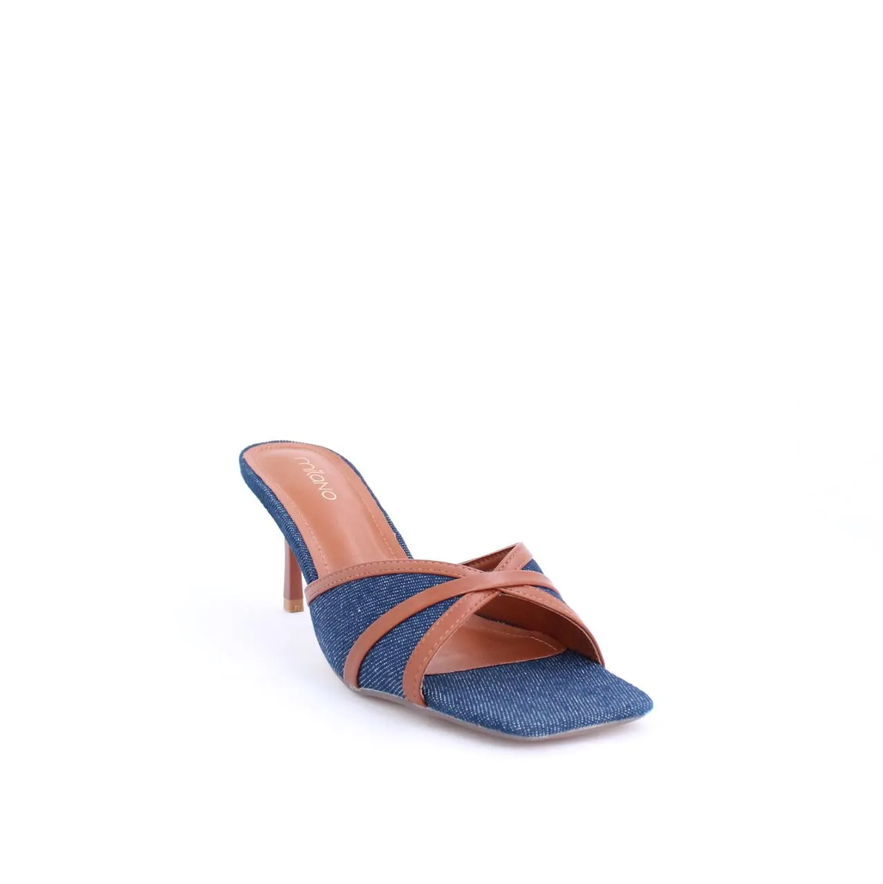 PETRA-SLIDES-HEEL-BLUE DENIM