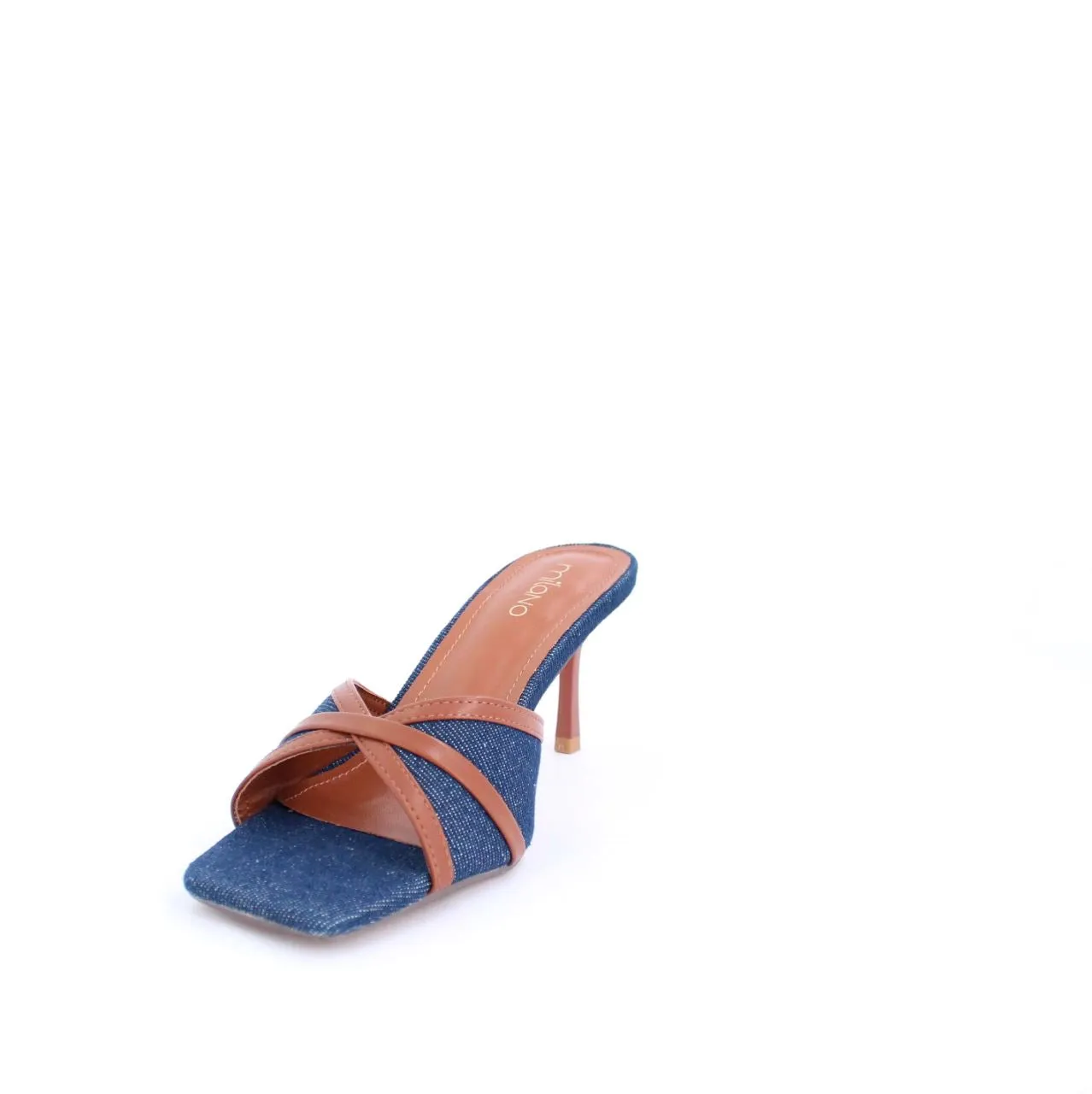 PETRA-SLIDES-HEEL-BLUE DENIM
