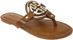 Pierre Dumas Women's Thong Sandals Limit-24 New Tan 7.5