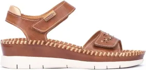 PIKOLINOS Leather Wedge Sandals Altea W7N - Size 7.5-8 Brandy