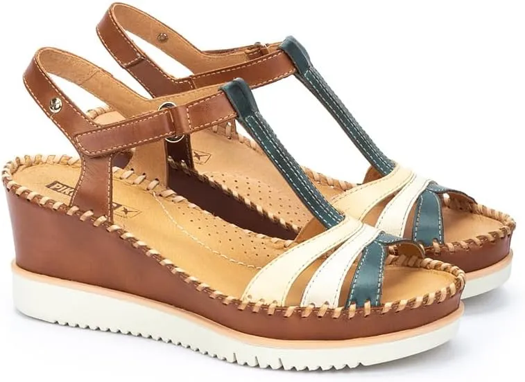PIKOLINOS Wedge Sandals Leather Aguadulce for Woman