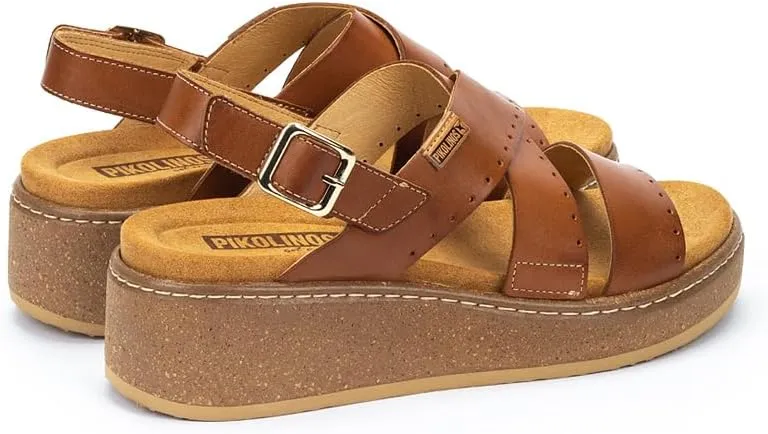 PIKOLINOS Wedge Sandals Leather Alzira for Woman