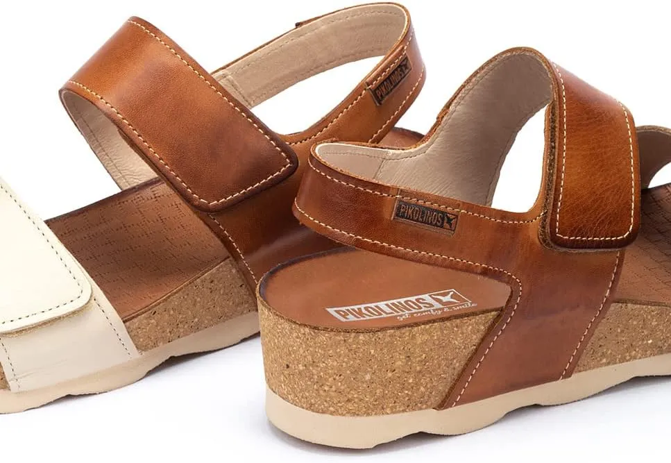 PIKOLINOS Wedge Sandals Leather Mahon for Woman