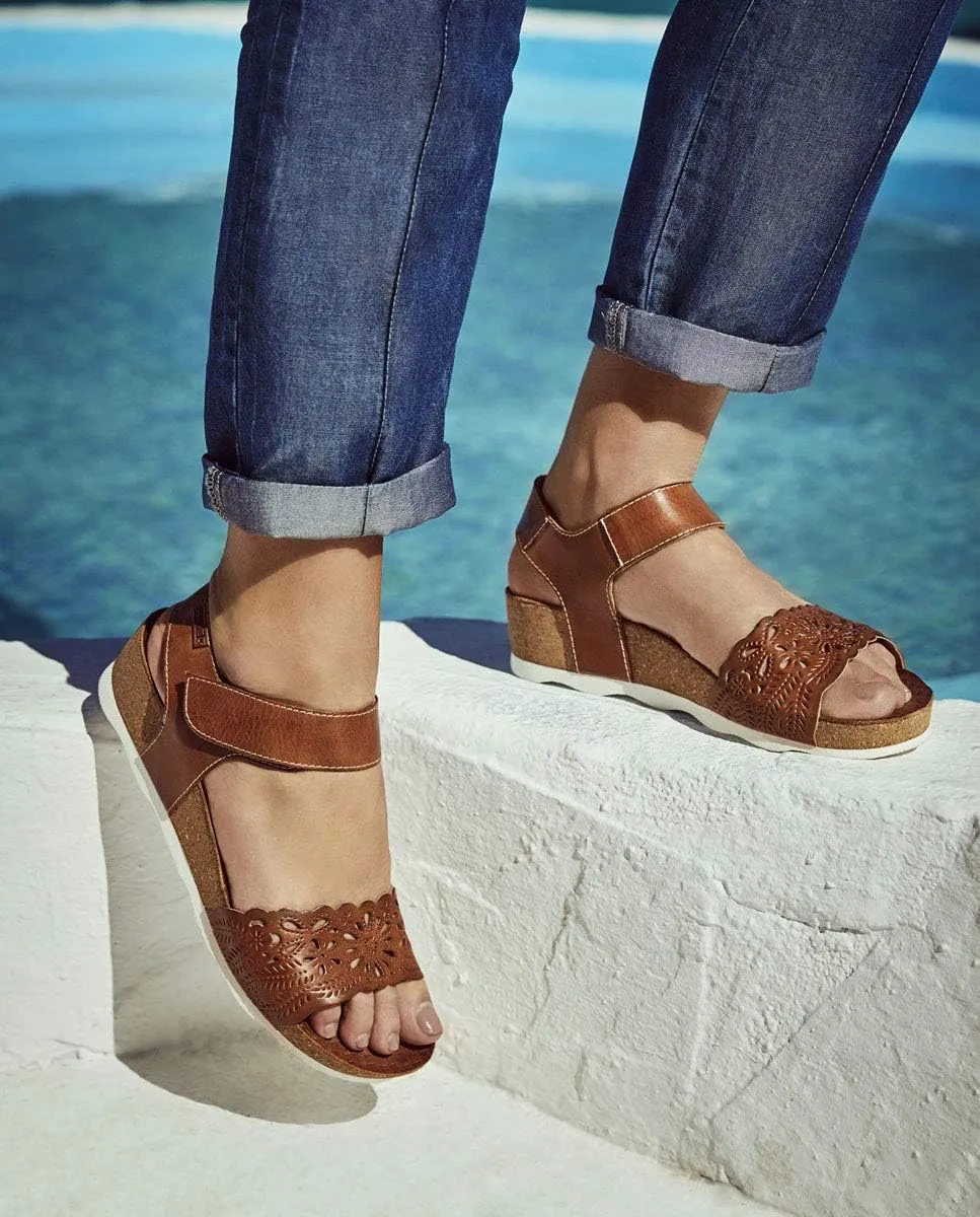 PIKOLINOS Wedge Sandals Leather Mahon for Woman