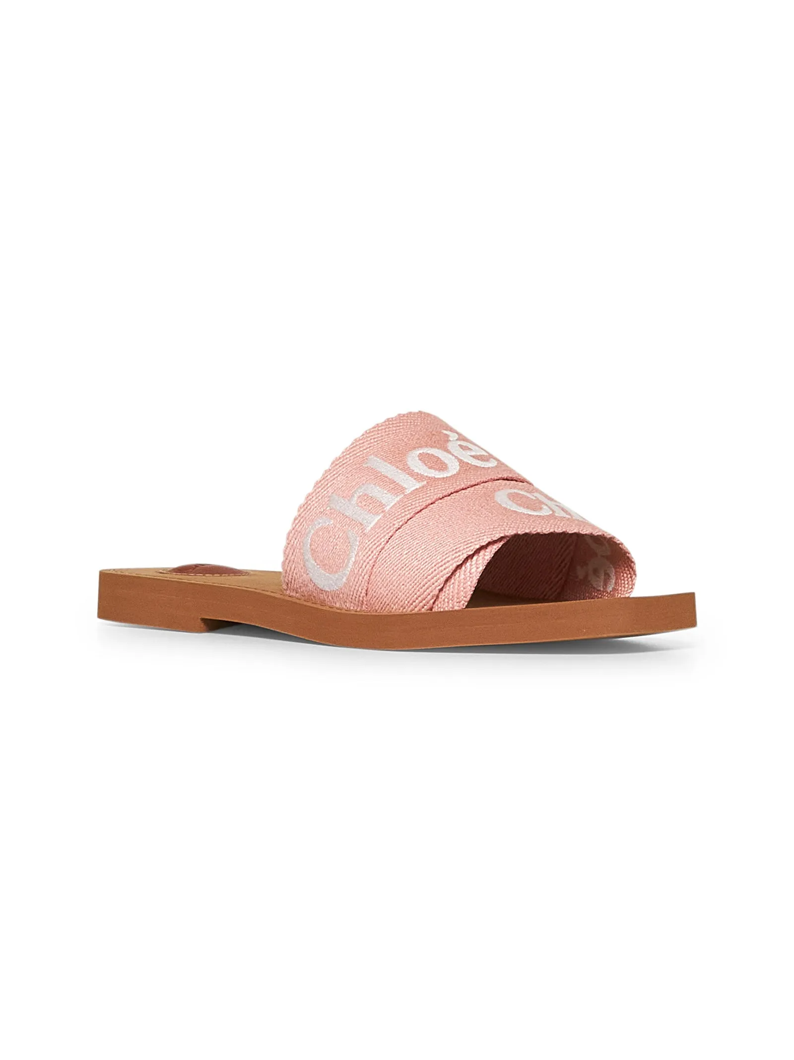 Pink Woody flat sandals