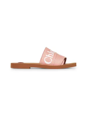 Pink Woody flat sandals
