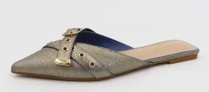 Pointy Toe Mule with Hardware – Luxe Chic Redefined