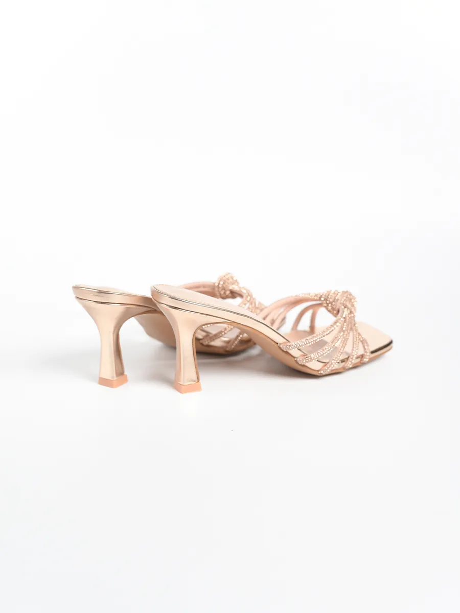 Princess Knot Glitter Mules