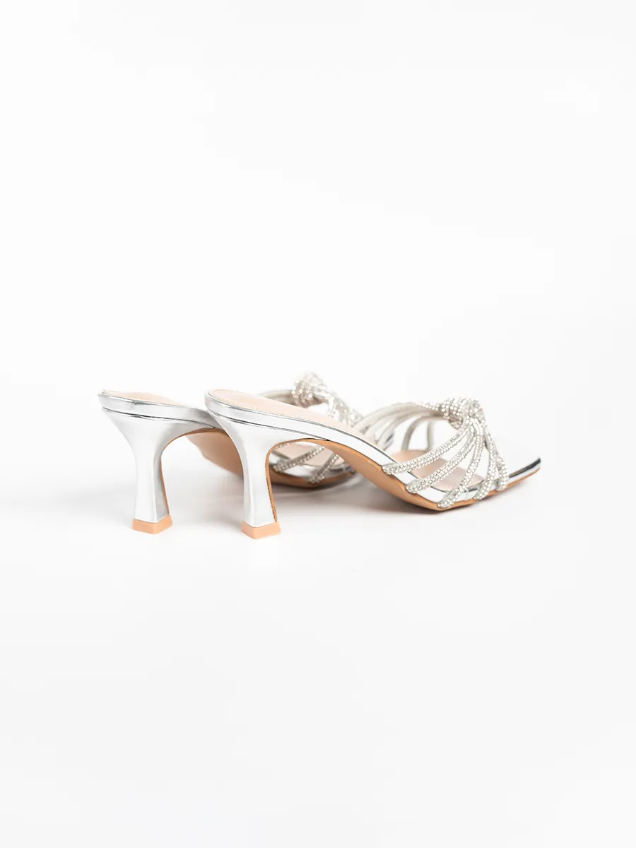 Princess Knot Glitter Mules