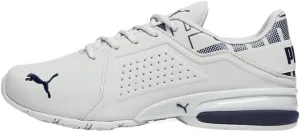 PUMA Men's Viz Runner Running Shoe, Glacial Gray/Navy Repeat, 12