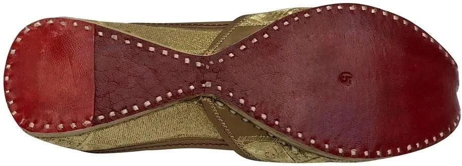 Punjabi Jutti Flat Red Wedding Shoes Khussa Shoes Indian Shoes Juti
