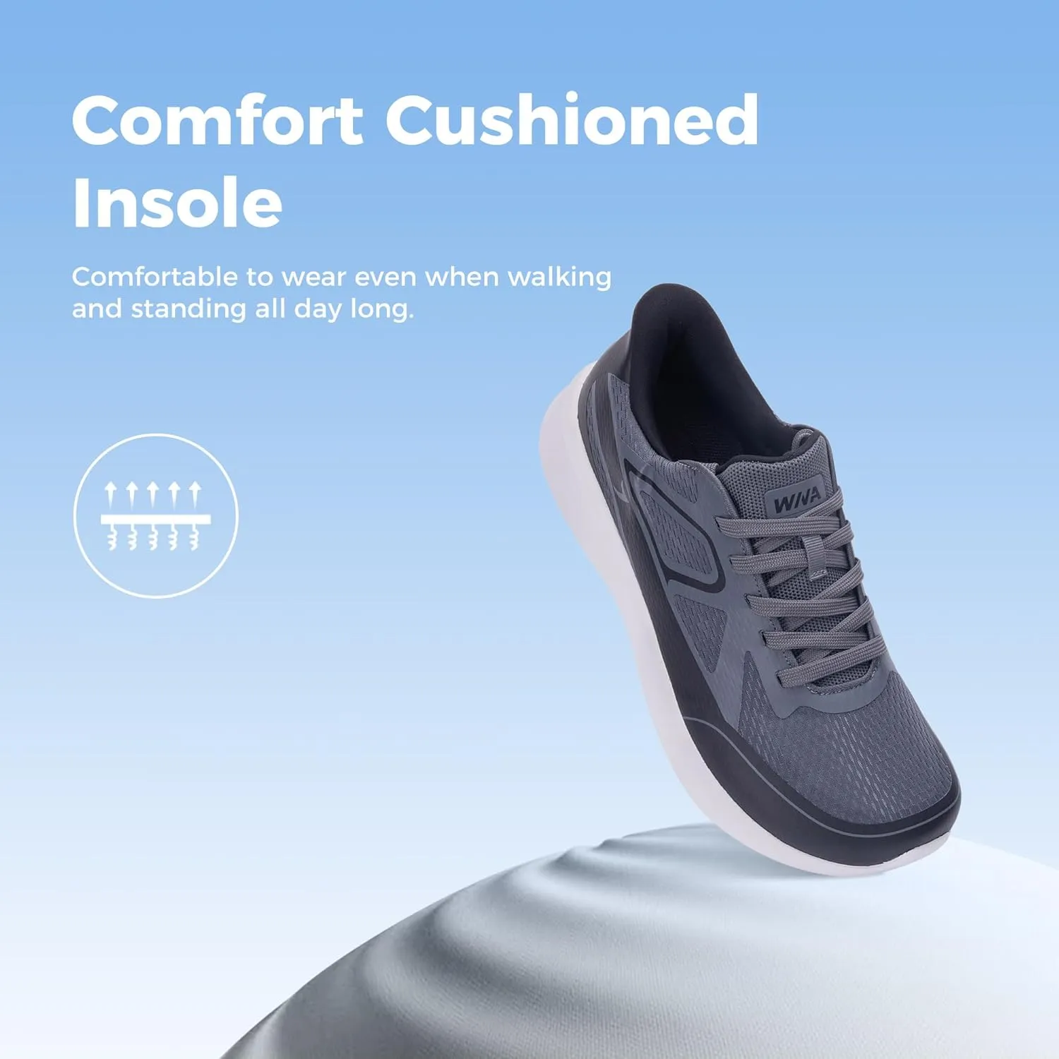 QAUPPE Wide Toe Box Walking Shoes for Men | Zero Drop Minimalist Design | Arch Support for Plantar Fasciitis | Slip-On Tennis Shoes US 8-12