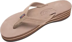 Rainbow Sandals Women's Four Layer Wedge 3/4" Leather Strap