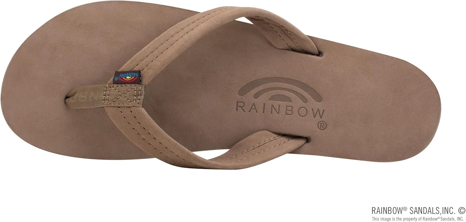 Rainbow Sandals Women's Four Layer Wedge 3/4" Leather Strap