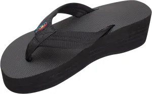 Rainbow Sandals Women's Six Layer Wedge Rubber 1" EVA Filled Nylon Strap