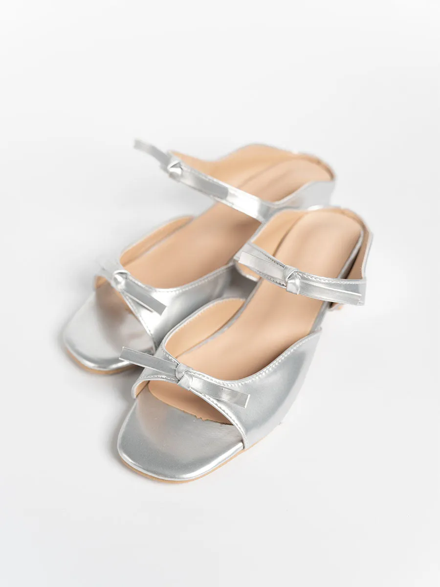 Ribbon Sandal Mules