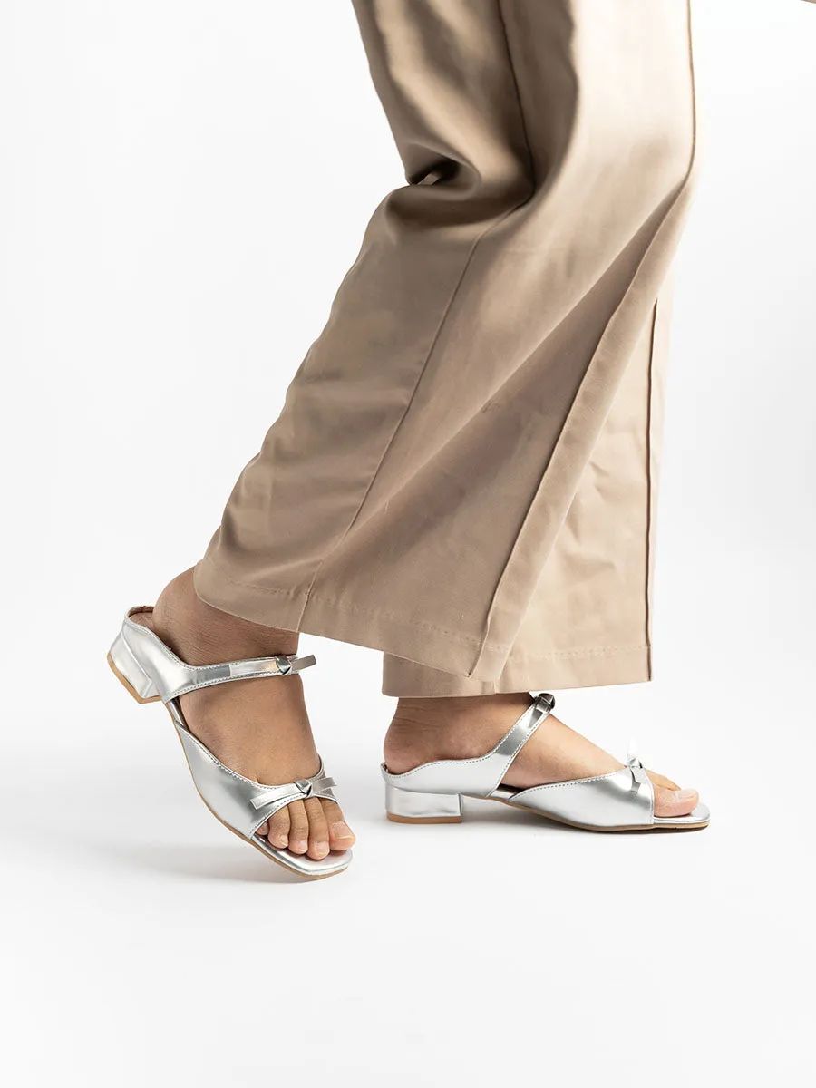 Ribbon Sandal Mules
