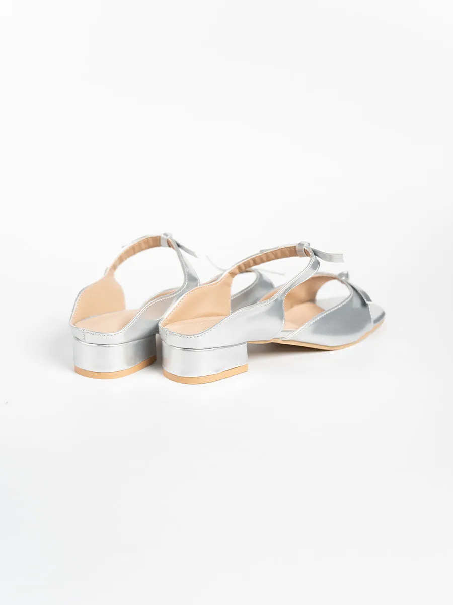 Ribbon Sandal Mules