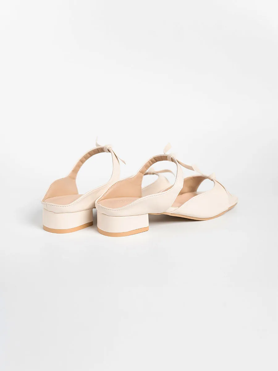 Ribbon Sandal Mules