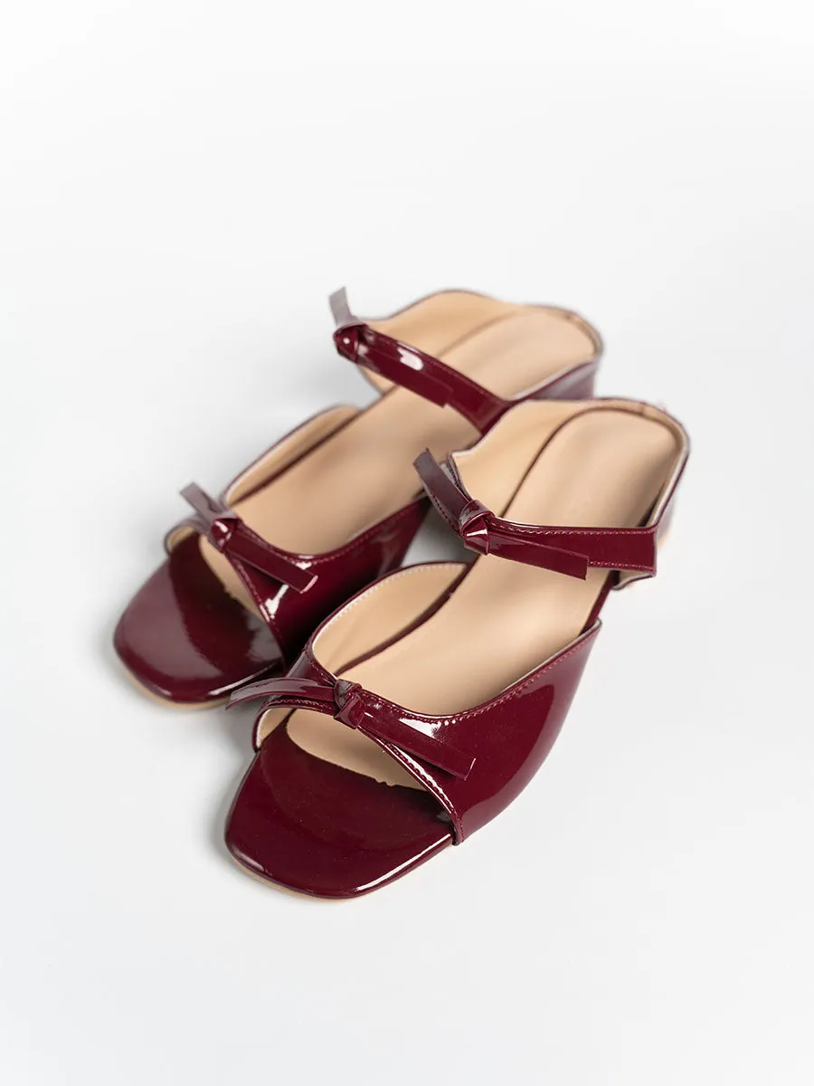 Ribbon Sandal Mules