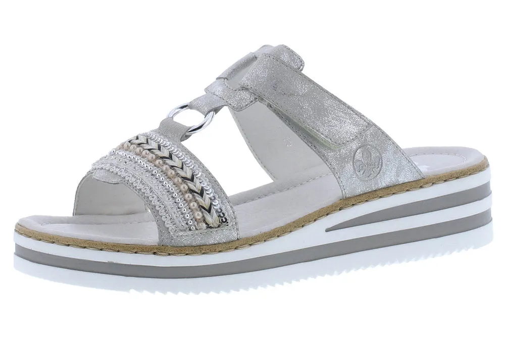 Rieker - V02M6-40 FLAT FASHION MULE - GREY