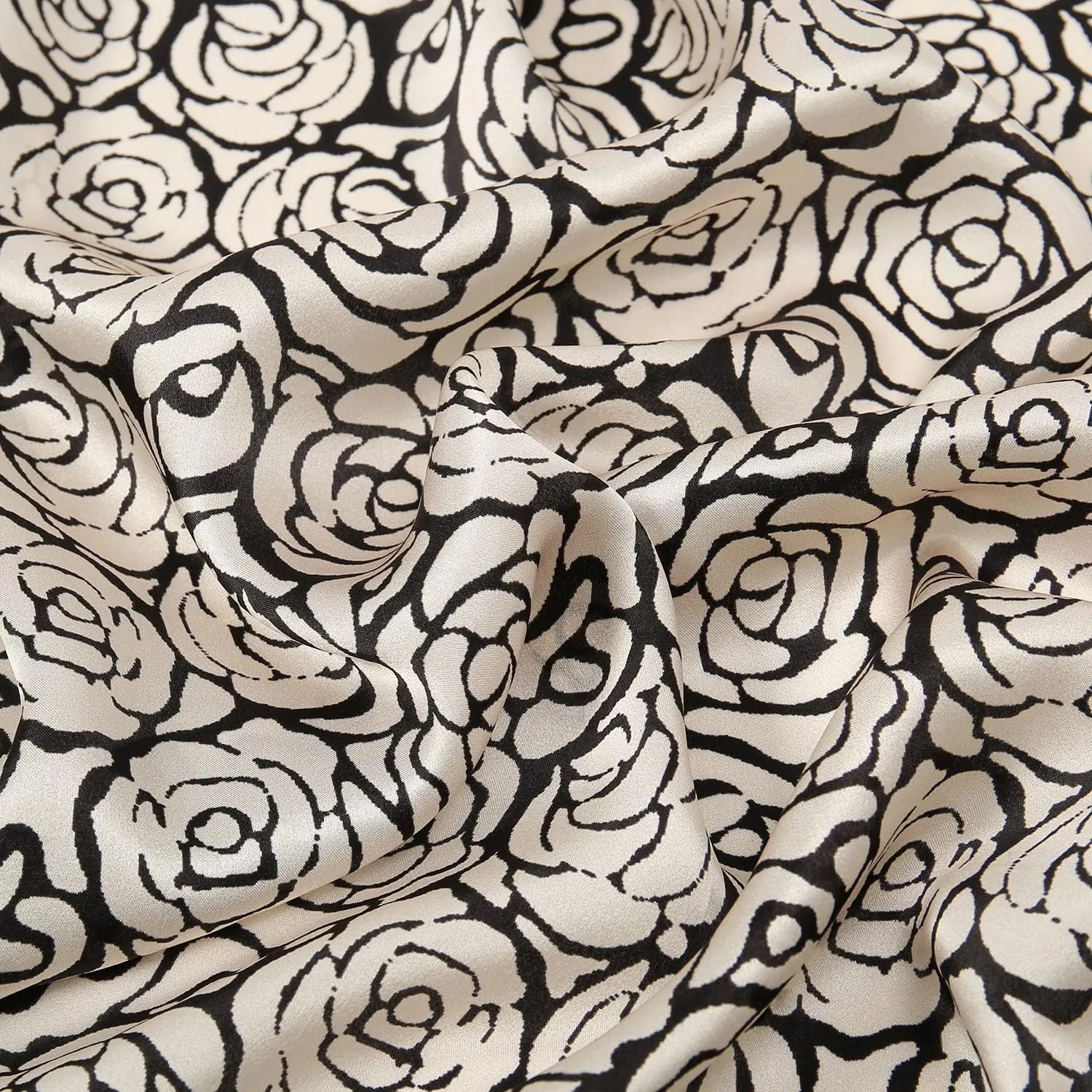 RIIQIICHY 100% Silk Scarf Head Scarf for Women Hair Scarf for Sleeping Hair Wrapping at Night Square Neck Scarves