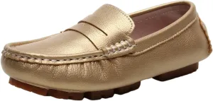 rismart Boys Girls Loafer Flats Slip-On Comfort School Casual Dress Shoes