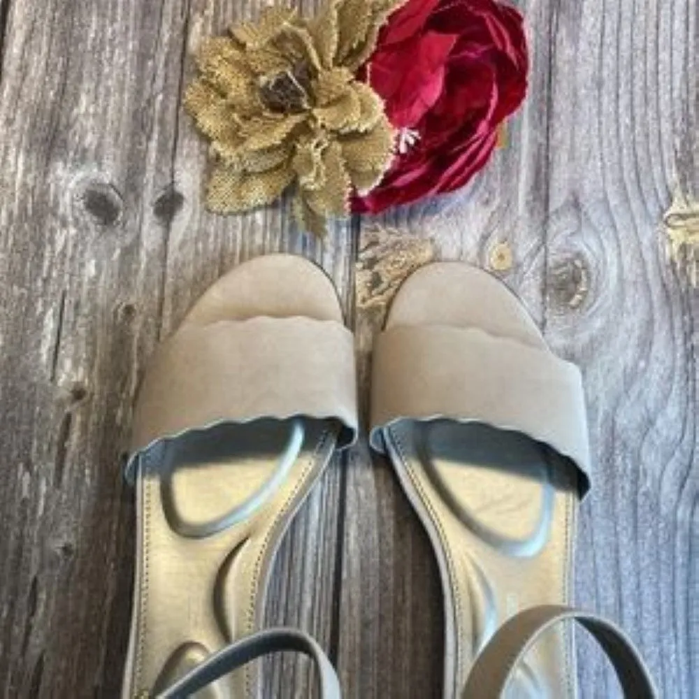 ROCKPORT Zandra Pink Rose Suede Curve Sandals 9.5M