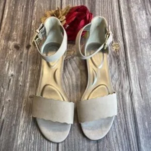 ROCKPORT Zandra Pink Rose Suede Curve Sandals 9.5M