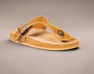 Sadie Mesa Hand-Tooled Sandals