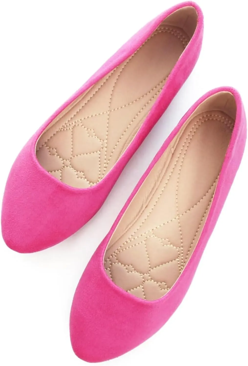 SAILING LU Pointy Toe Shoes Women Ballet Flats Comfort Solid Flat Shoes for Women Work Slip On Moccasins