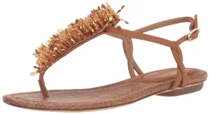 Sam Edelman Brinda Flat Sandal Saddle 7.5 Medium