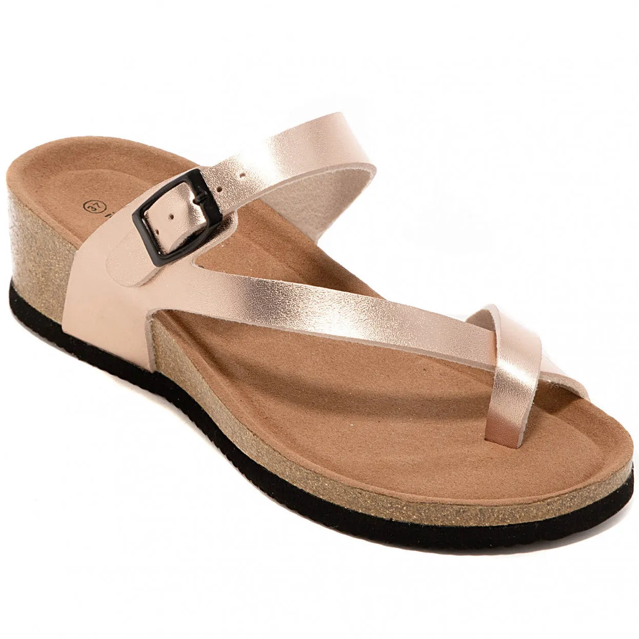 Sandale femme compensée mule nude - Basma