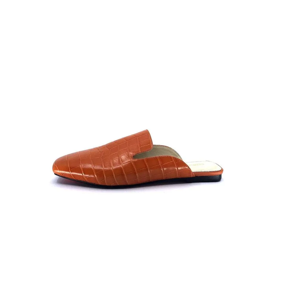 Scarletto's Orlando Square Flat Mule
