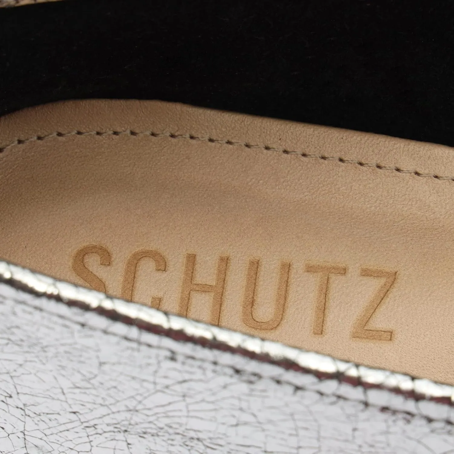 SCHUTZ Women's Ballerina Arissa Bow Leather Flat