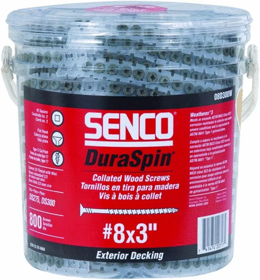 SENCO FASTENING SYSTEMS 08D300W 1K Extension Wood Screw