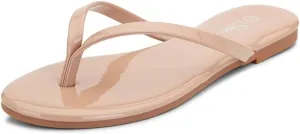 Shoe Land Flip Flops for Women 2025 - Memory Foam Slides & Flat Sandals | Ultra-Comfortable Thong Lightweight Summer Shoes for Beach, Pool & Dressy Outfits