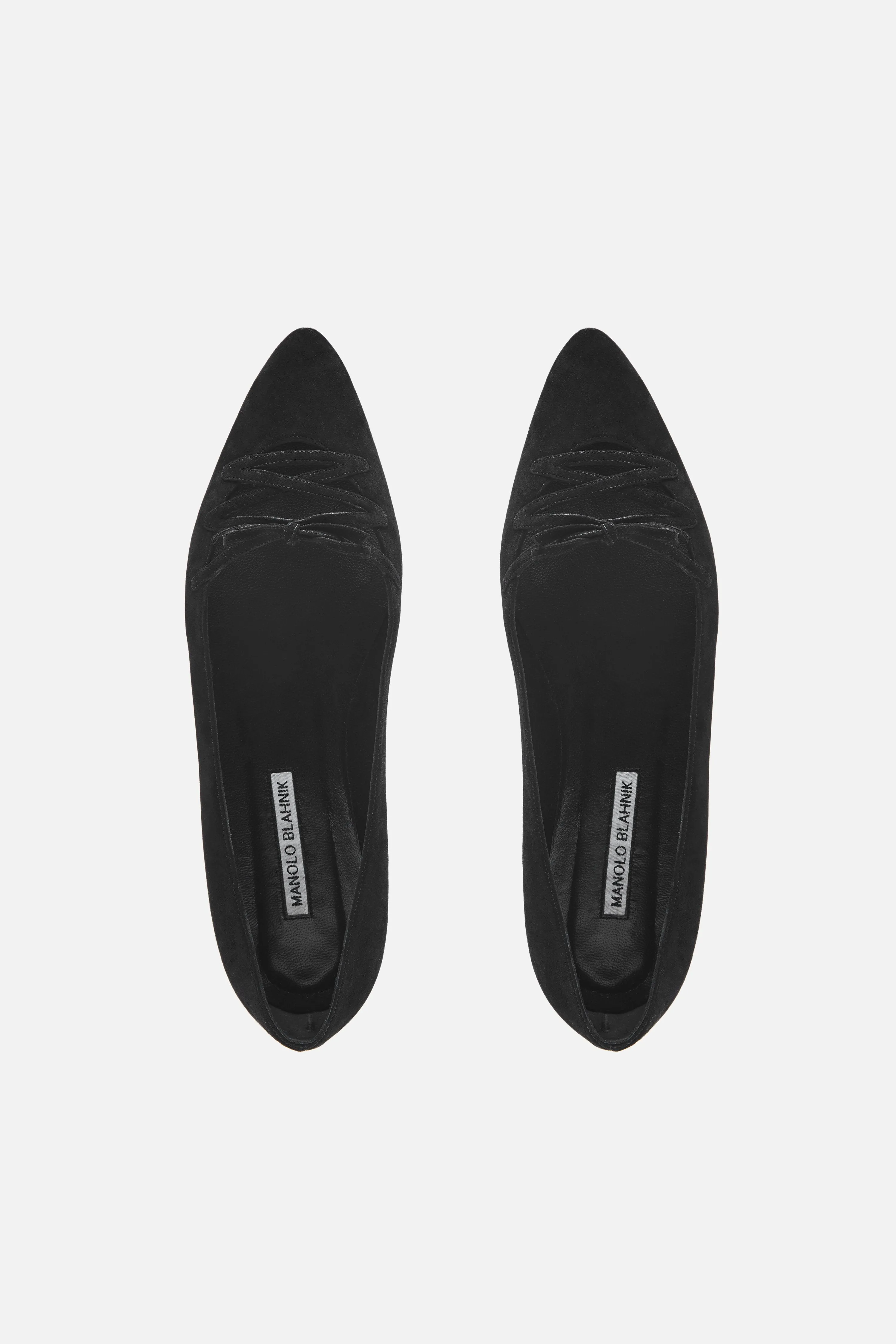 Sirte Flat - Black Suede